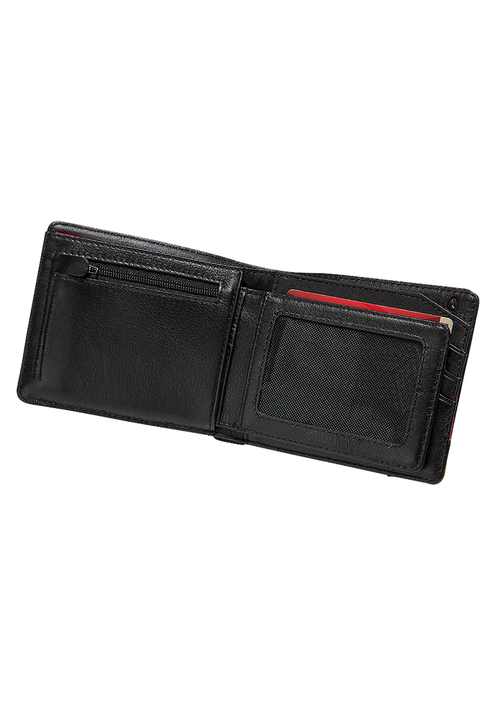 NIXON PASS LEATHER COIN WALLET BLACK