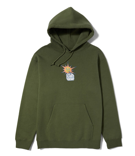 HUF SIPPIN SUN HOODIE OLIVE