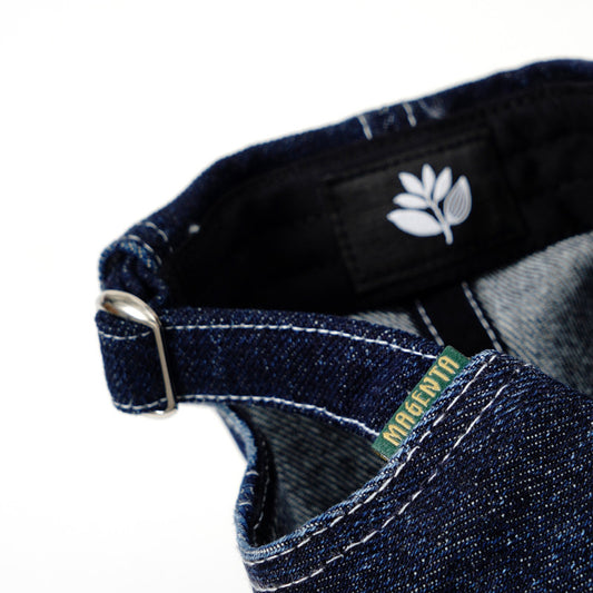 MAGENTA BIRD DENIM DAD HAT BLUE