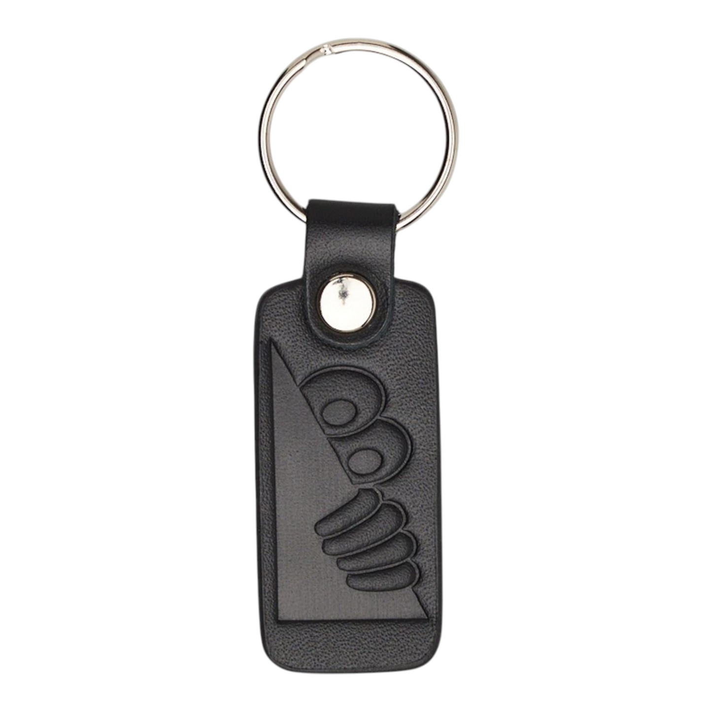 LAST RESORT HEEL TAB KEY RING BLACK