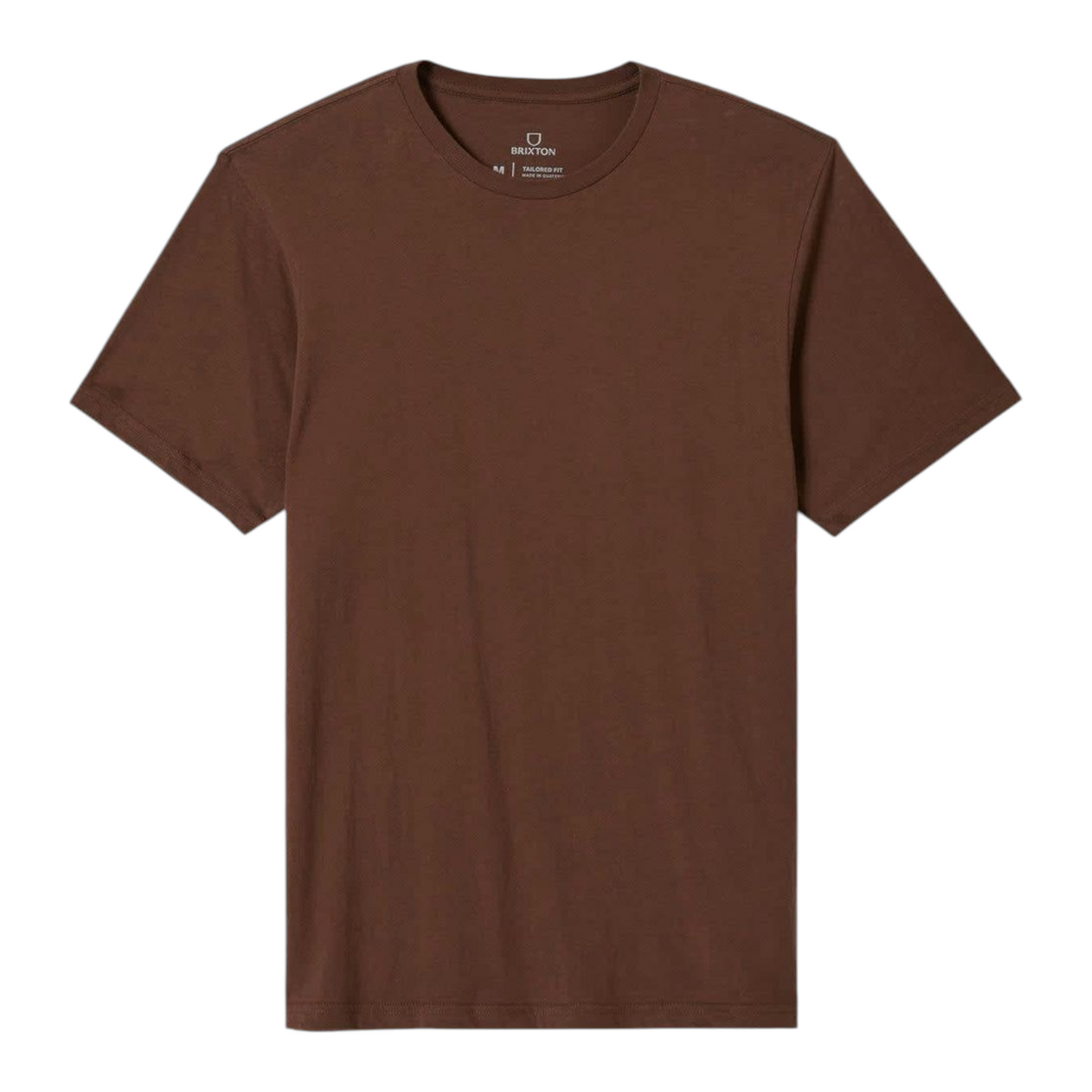 BRIXTON BASIC TAILORED SHORT SLEEVE PINECOWN BROWN