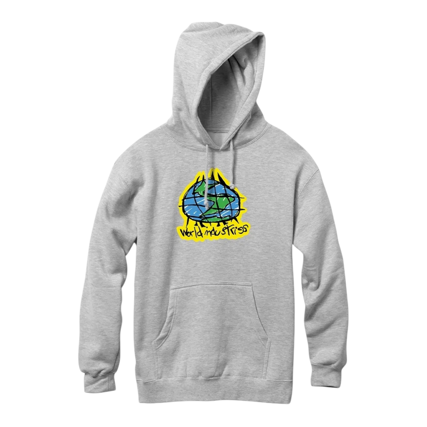 WORLD INDUSTRIES SCRIBBLE HOODY GREY HEATHER