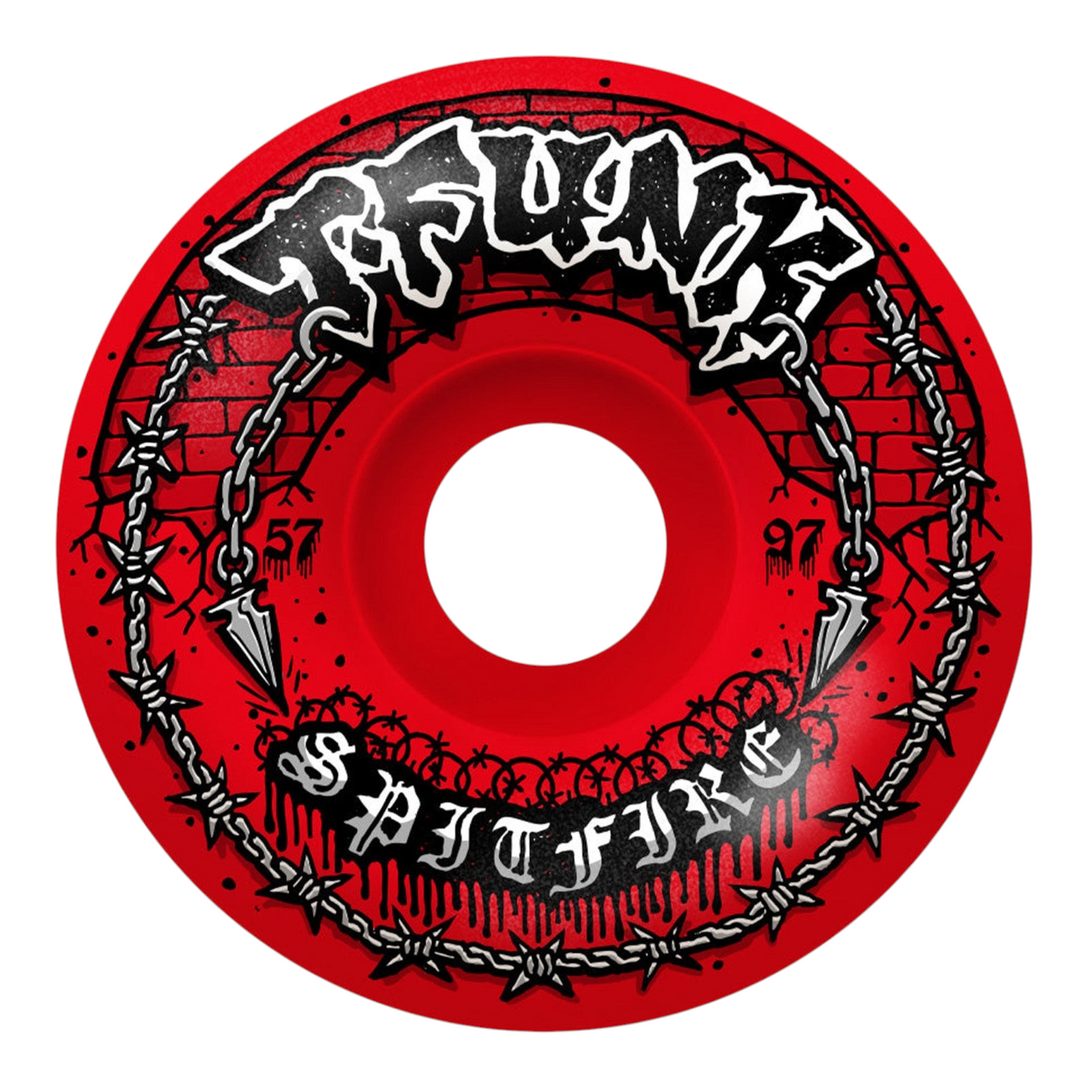 SPITFIRE TFUNK RAW F4 RADIAL FULL RED 97