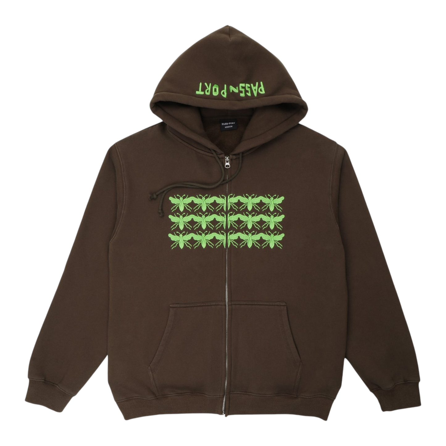PASSPORT SCISSORCRAFT ZIP HOODIE BARK