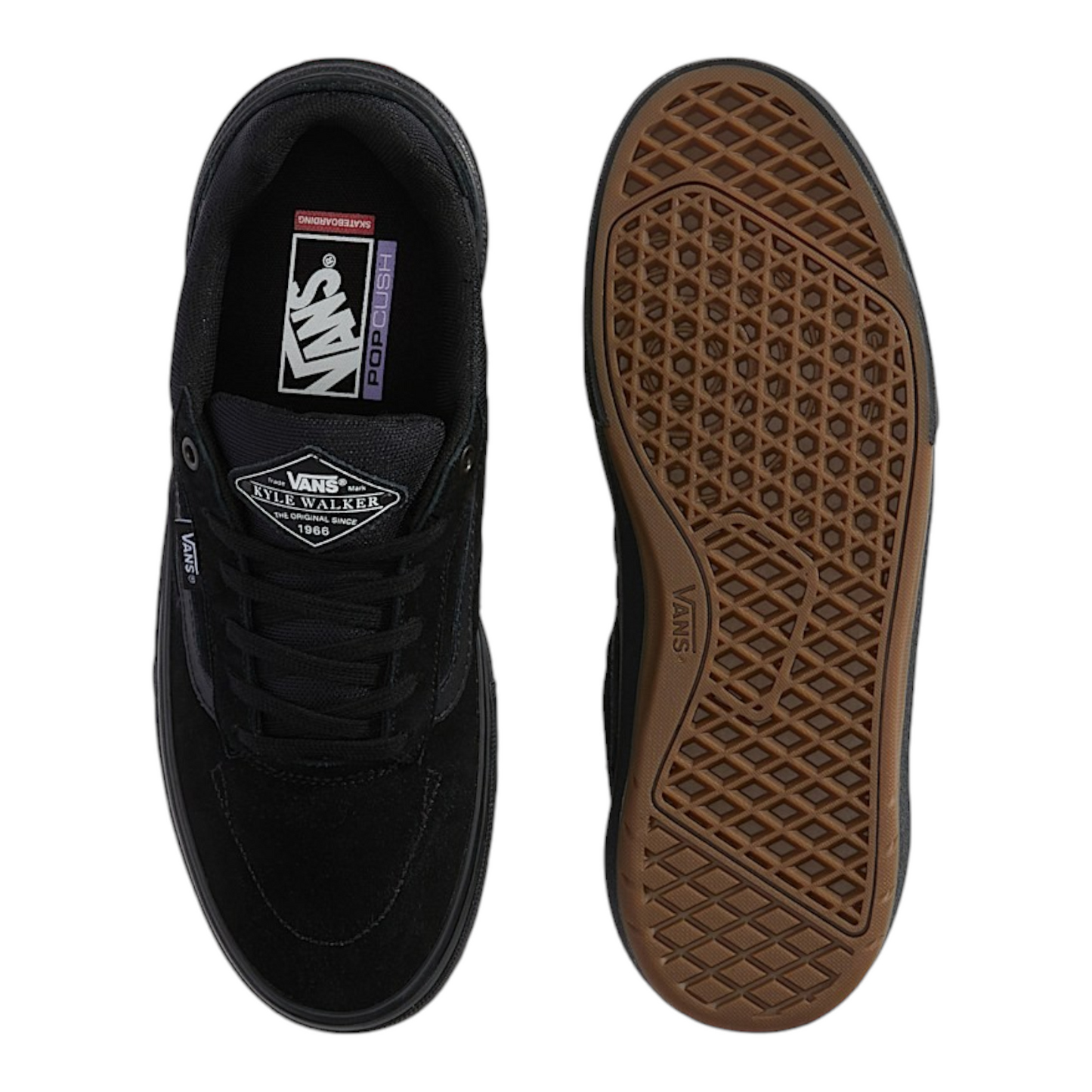 VANS SKATE KYLE WALKER WAFFLECUP BLACKOUT