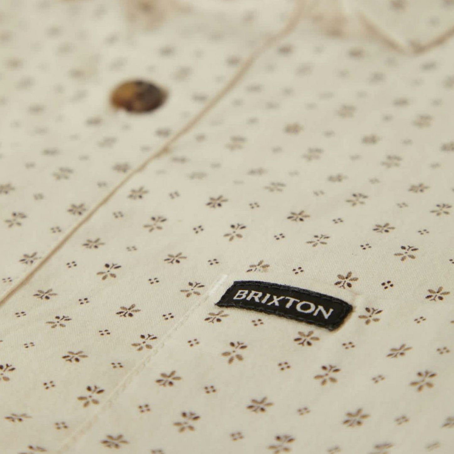 BRIXTON CHARTER PRINT TEE OFF WHITE MICRO FLORAL