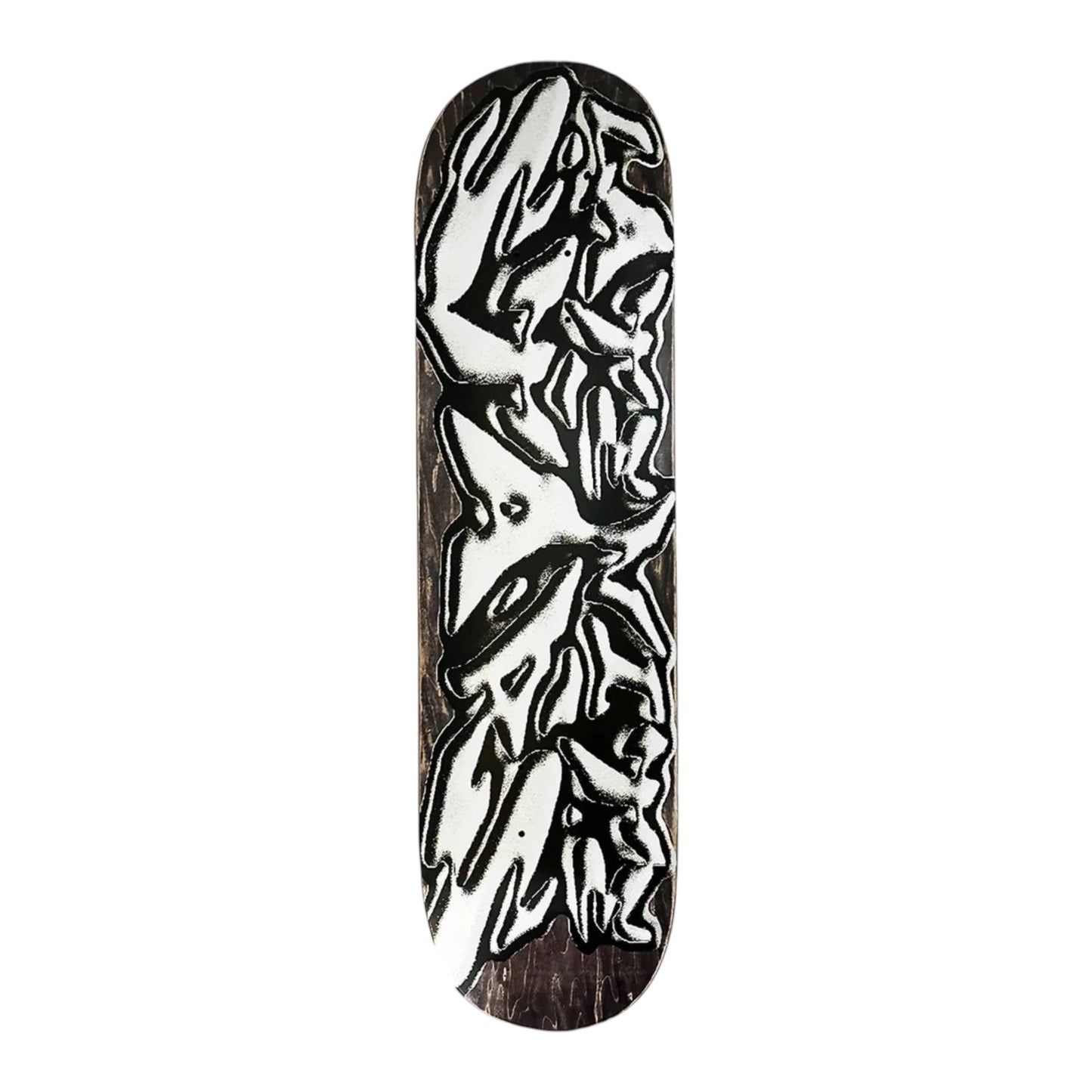 LATE NITE STARS LIQUID METAL LOGO DECK 8.25