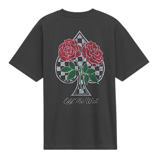 VANS THE PAINTED ROSE TEE FADED BLACK