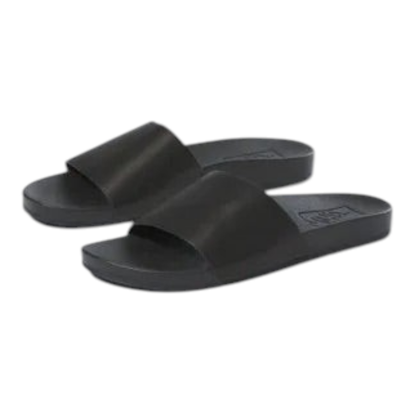 VANS DECON FEMME SLIDE CUIR NOIR