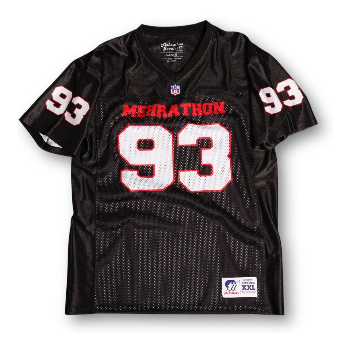 MEHRATHON ON FIELD FOOTBALL PRACTICE JERSEY BLACK
