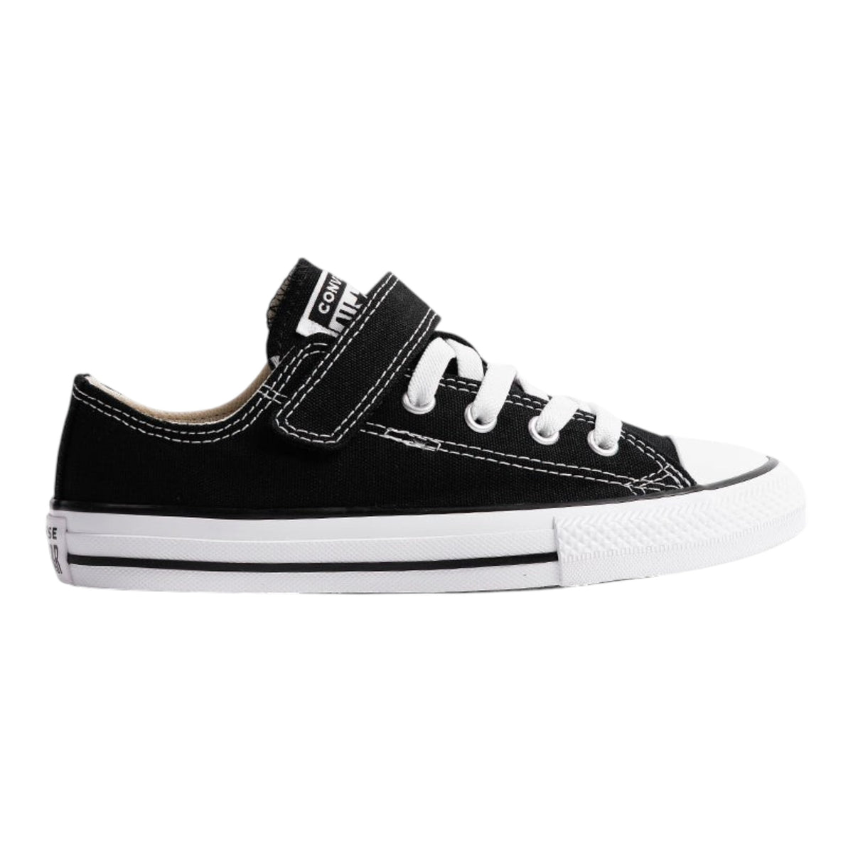 CONVERSE YOUTH CTAS 1V OX BLACK NATURAL WHITE