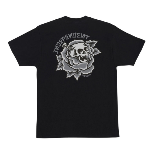 INDEPENDENT DRESSEN SKULL ROSE T-SHIRT BLACK