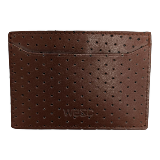 WESC PERFORATED LEATHER WALLET