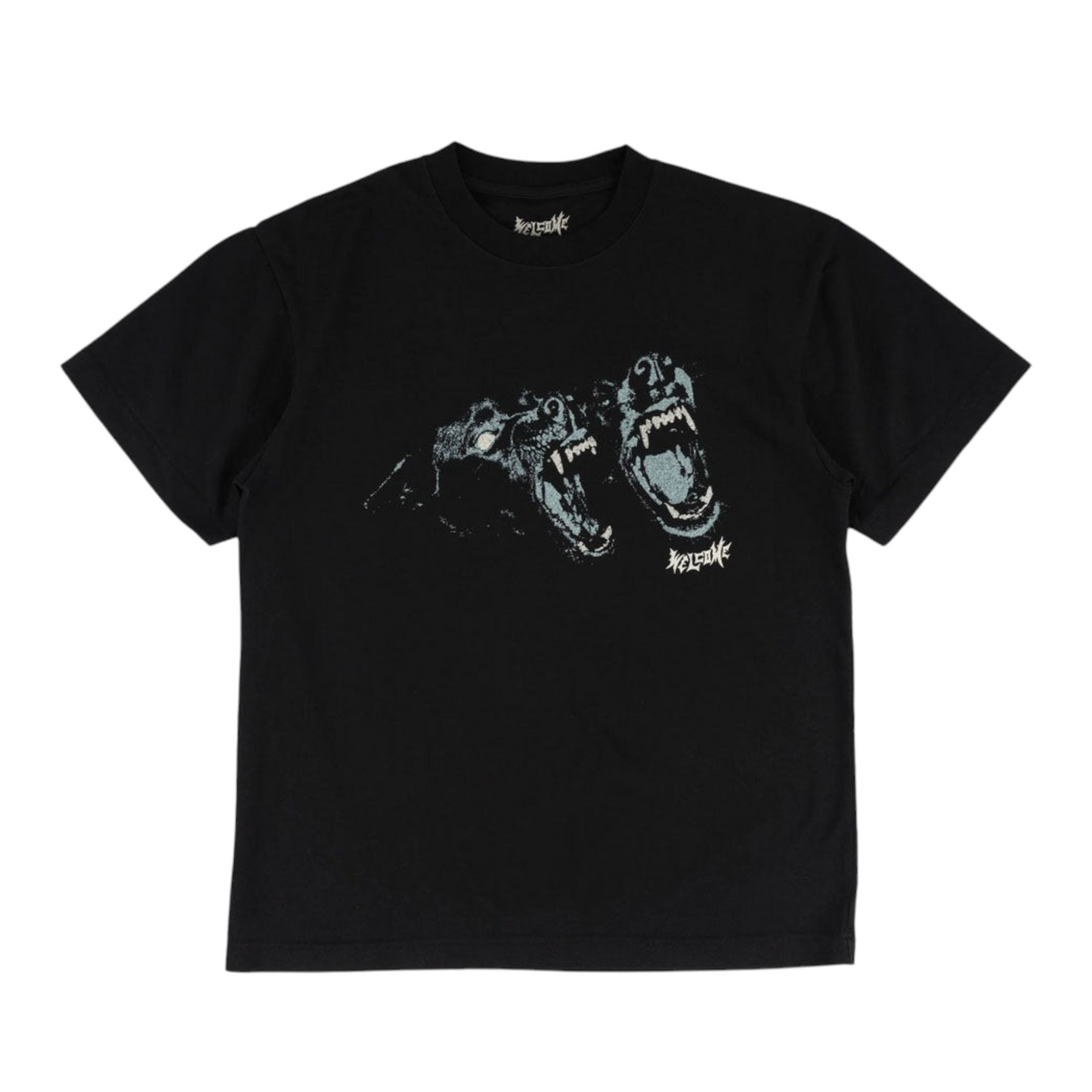 WELCOME WOOF TEE BLACK