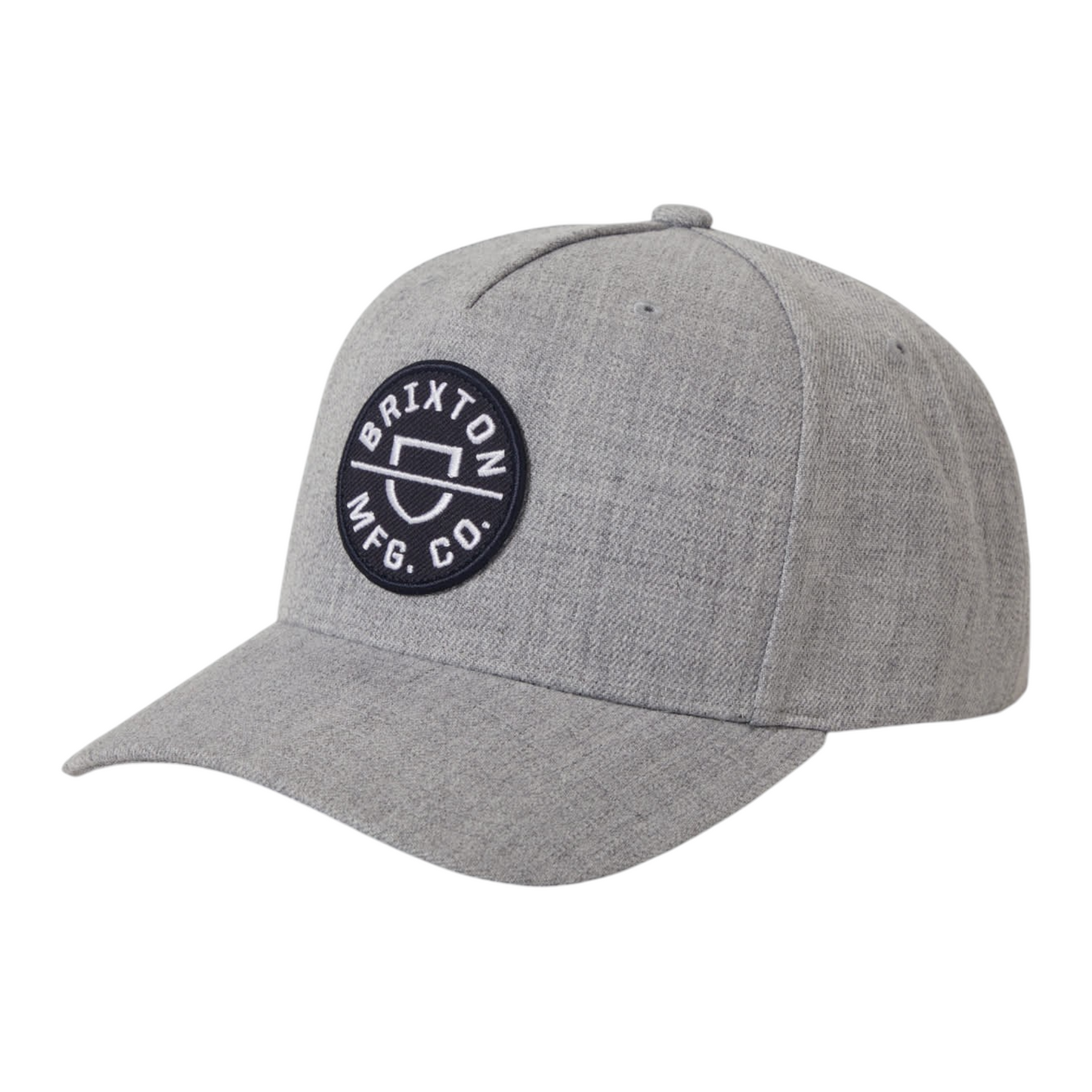 BRIXTON CREST SNAPBACK LIGHT HEATHER GREY