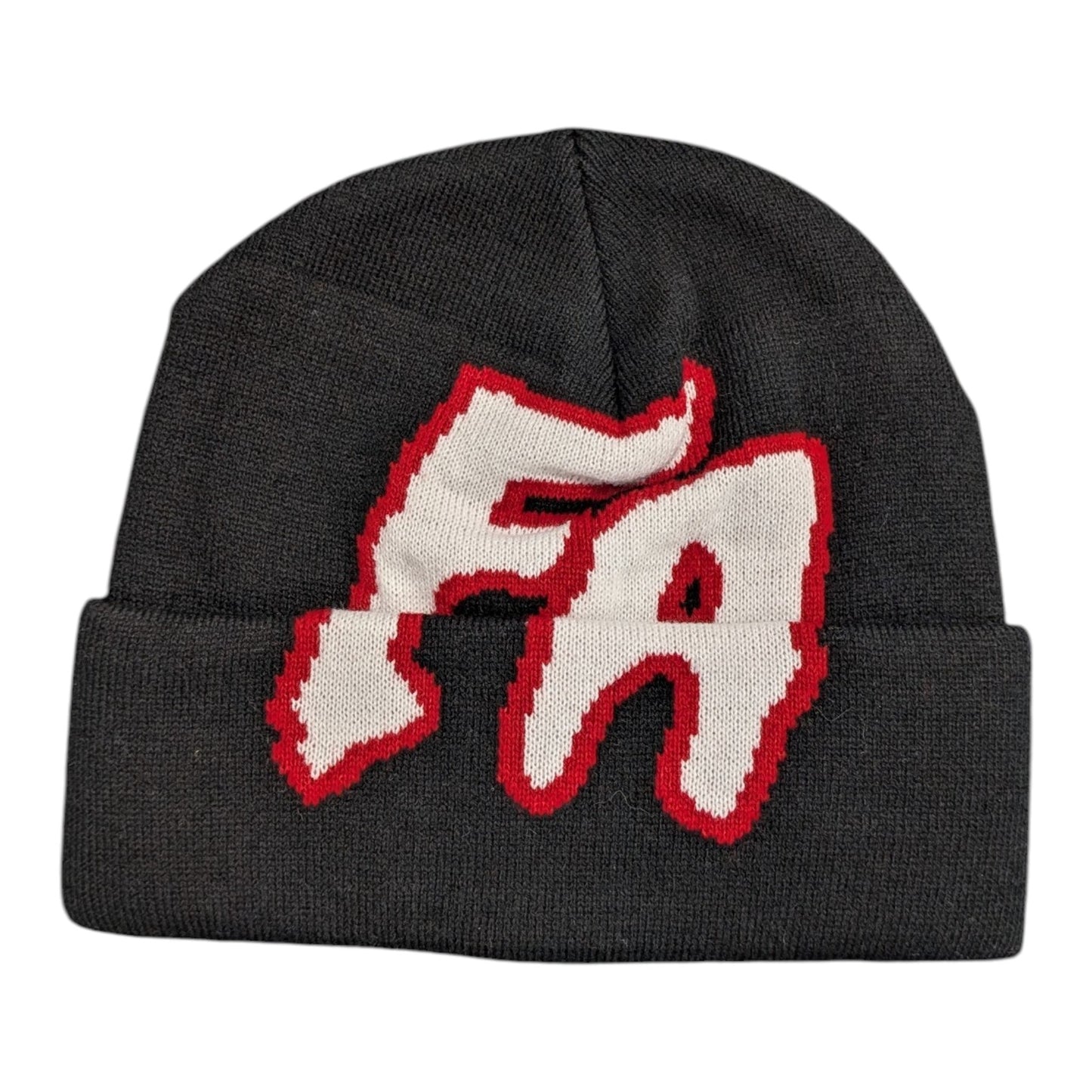 FUCKING AWESOME BIG SEDUCTION CUFFED BEANIE RED BLACK