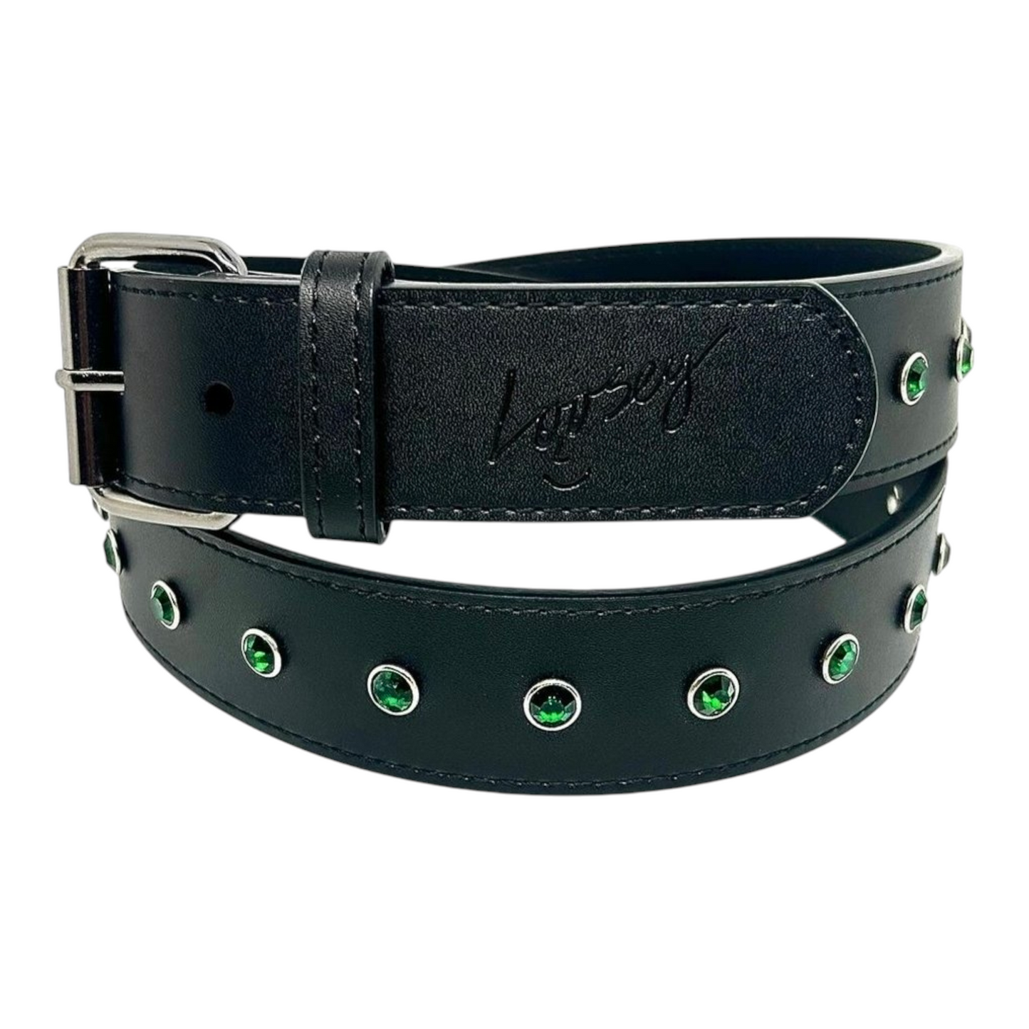 LOOSEY PREMIUM RHINESTONE BELT BLACK