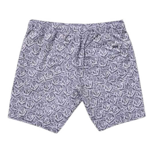 RVCA BARBA ROSES ELASTIC TRUNK 17" LIGHT BLUE