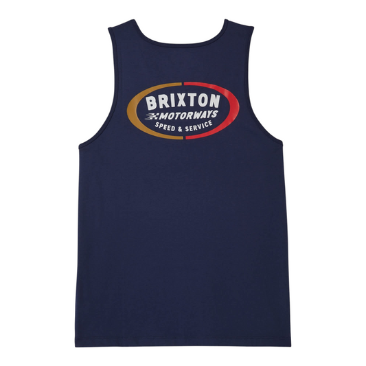 BRIXTON RHETT TANK TOP WASHED NAVY