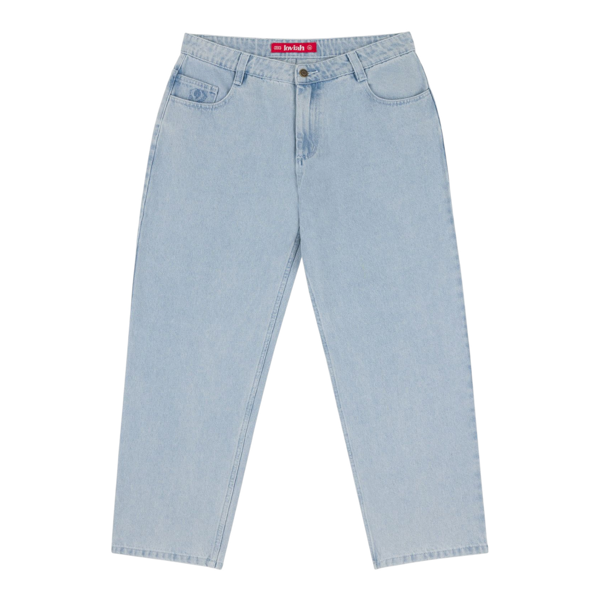 LOVIAH 1990 BAGGY DENIM PANTS WHITE BLUE WASH