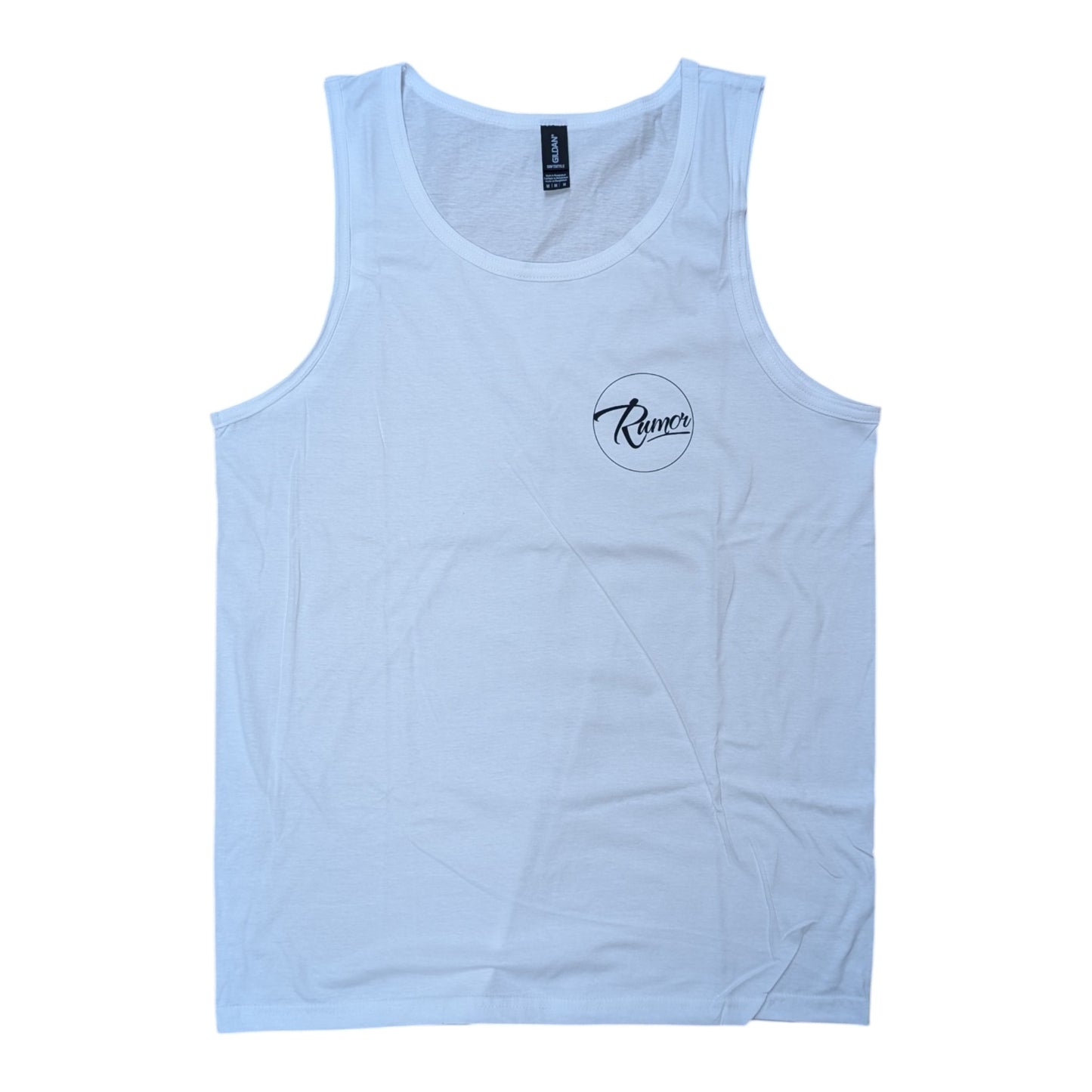 RUMOR CIRCLE LOGO TANK WHITE