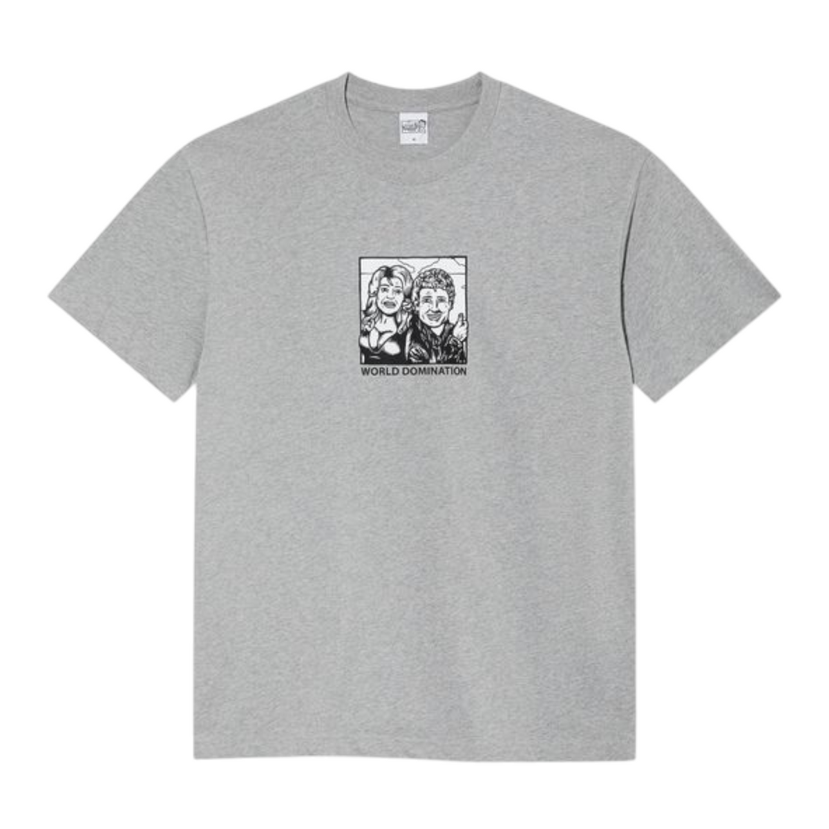 POLAR WORLD DOMINATION TEE HEATHER GREY