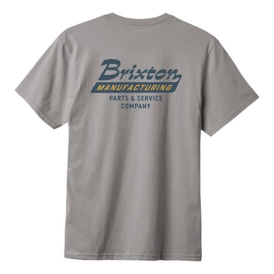 BRIXTON TOWNSHIP TAILORED TEE HEATHER GREY