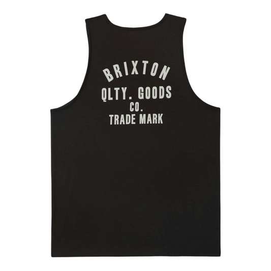 BRIXTON WOODBURN TANK TOP BLACK/ WHITE