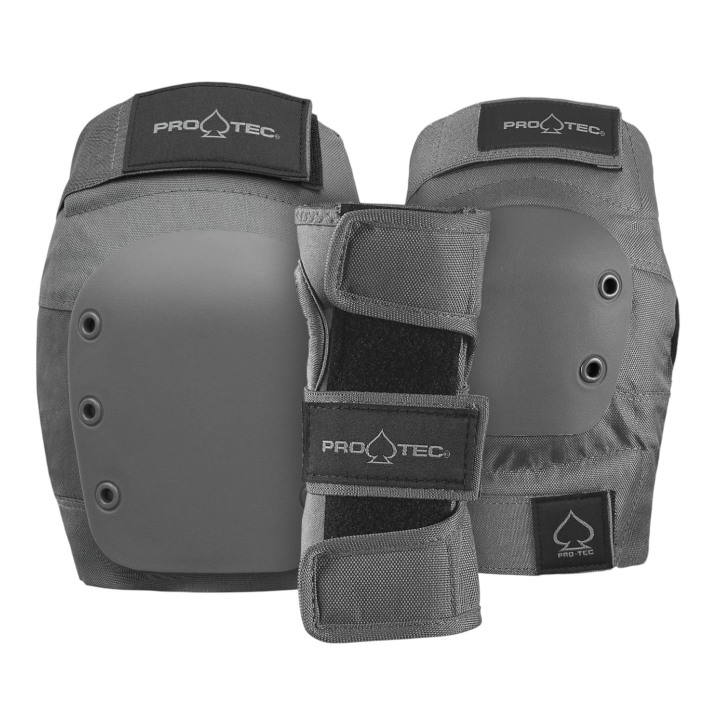 PRO-TEC JR 3 PACK PAD SET GREY