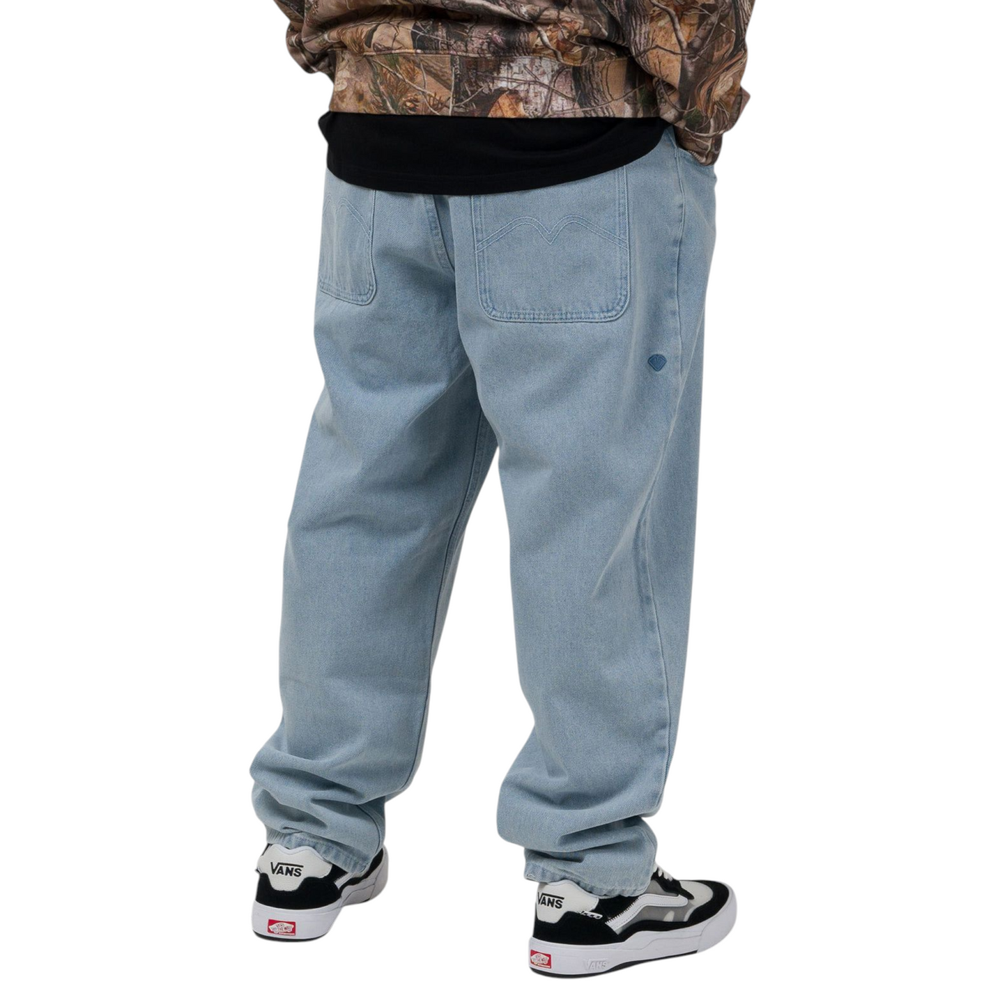 LOVIAH 1990 BAGGY DENIM PANTS WHITE BLUE WASH