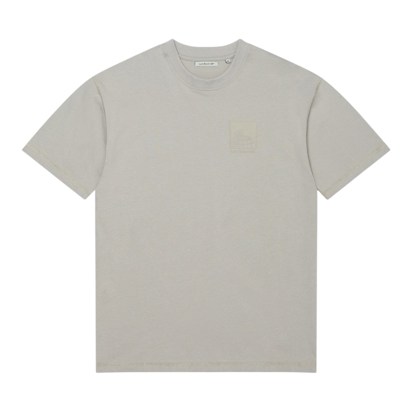 LAST RESORT LITTLE AB FLATLOCK TEE WARM GREY