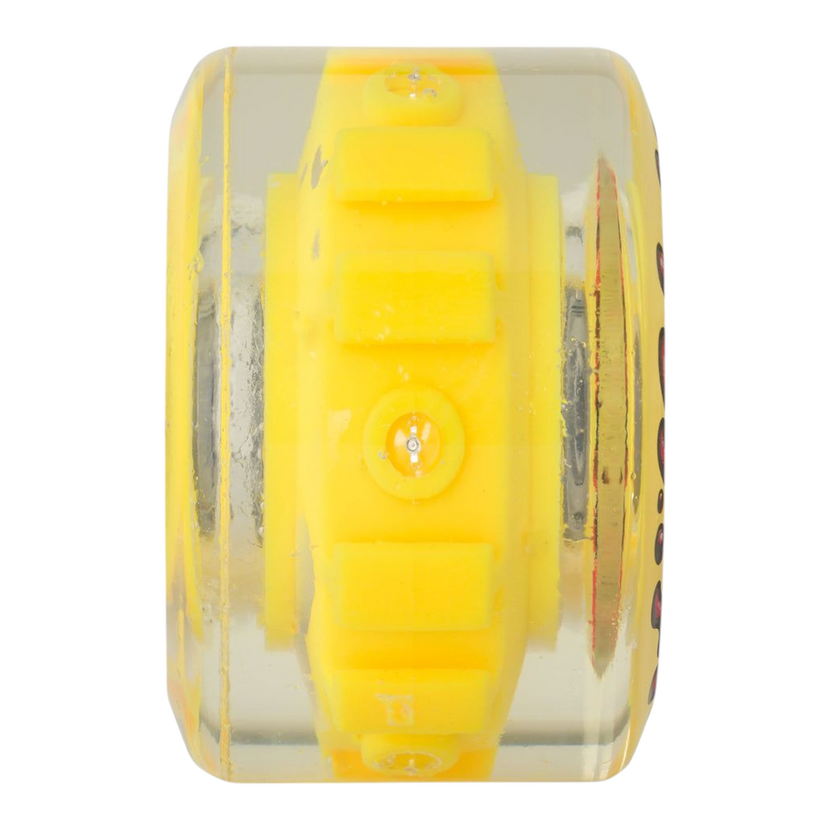 SLIME BALLS LIGHT UP WHEELS YELLOW WITH RED LEDS 78A