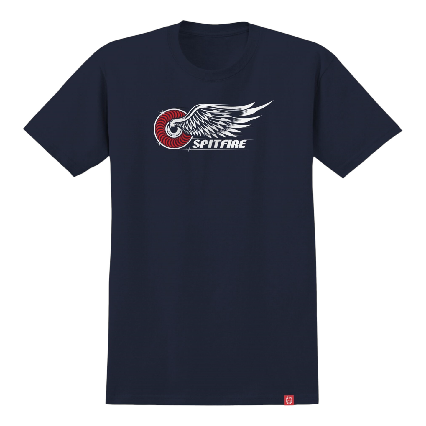 SPITFIRE CLASSIC WING TEE TRUE NAVY RED WHITE