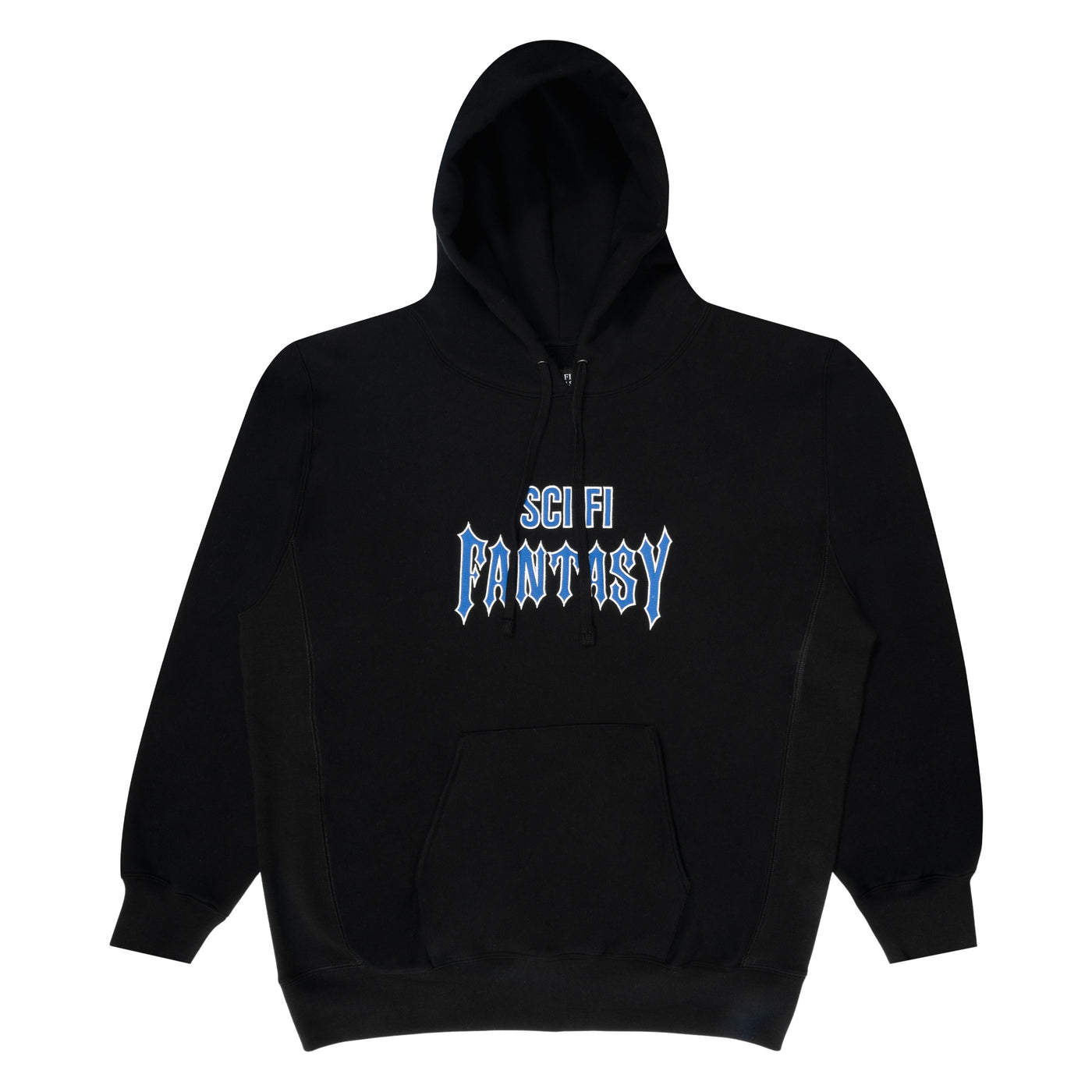 SCI-FI FANTASY BIKER HOODIE BLACK
