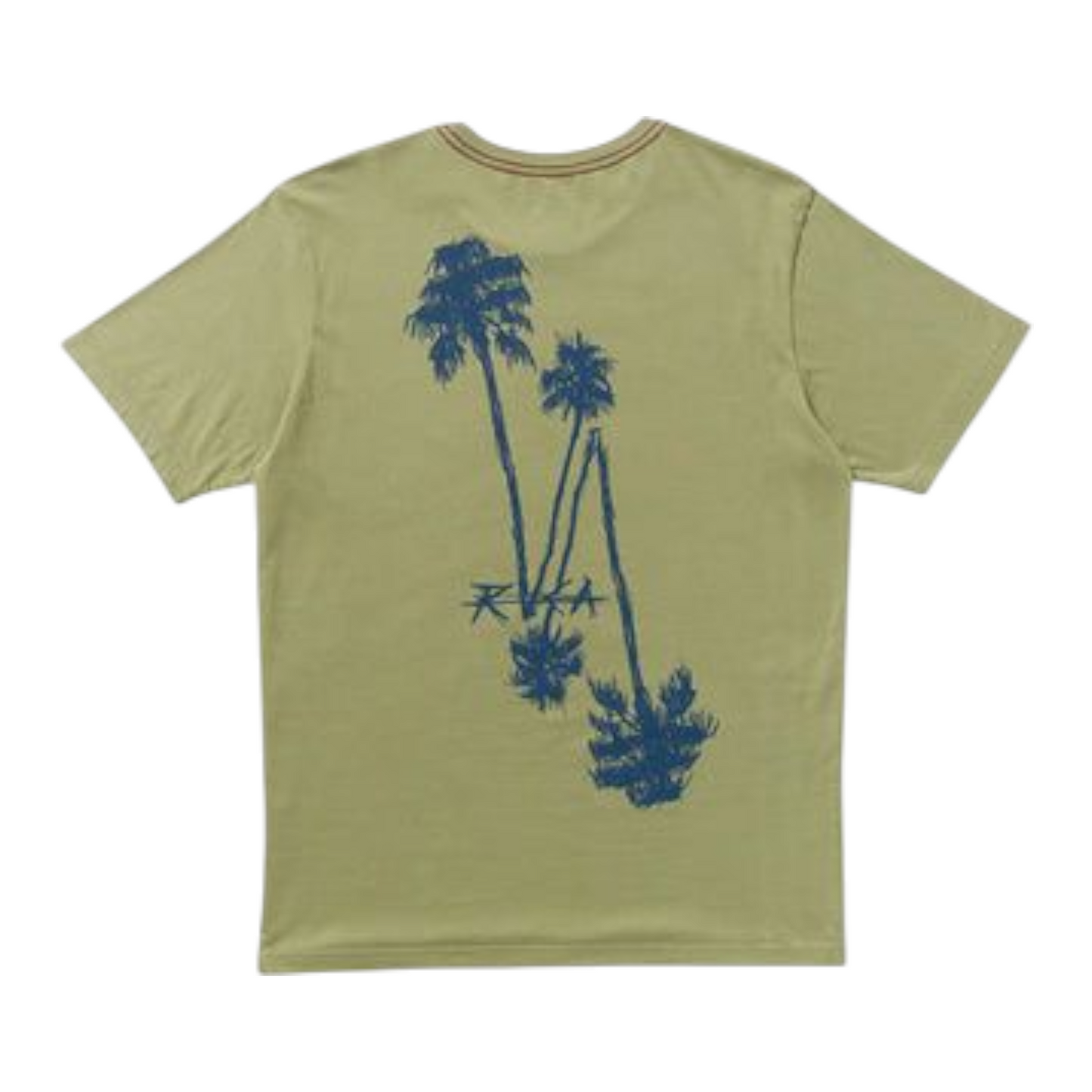 RVCA CROSSED PALMS SHORT SLEEVE RANGER GREEN