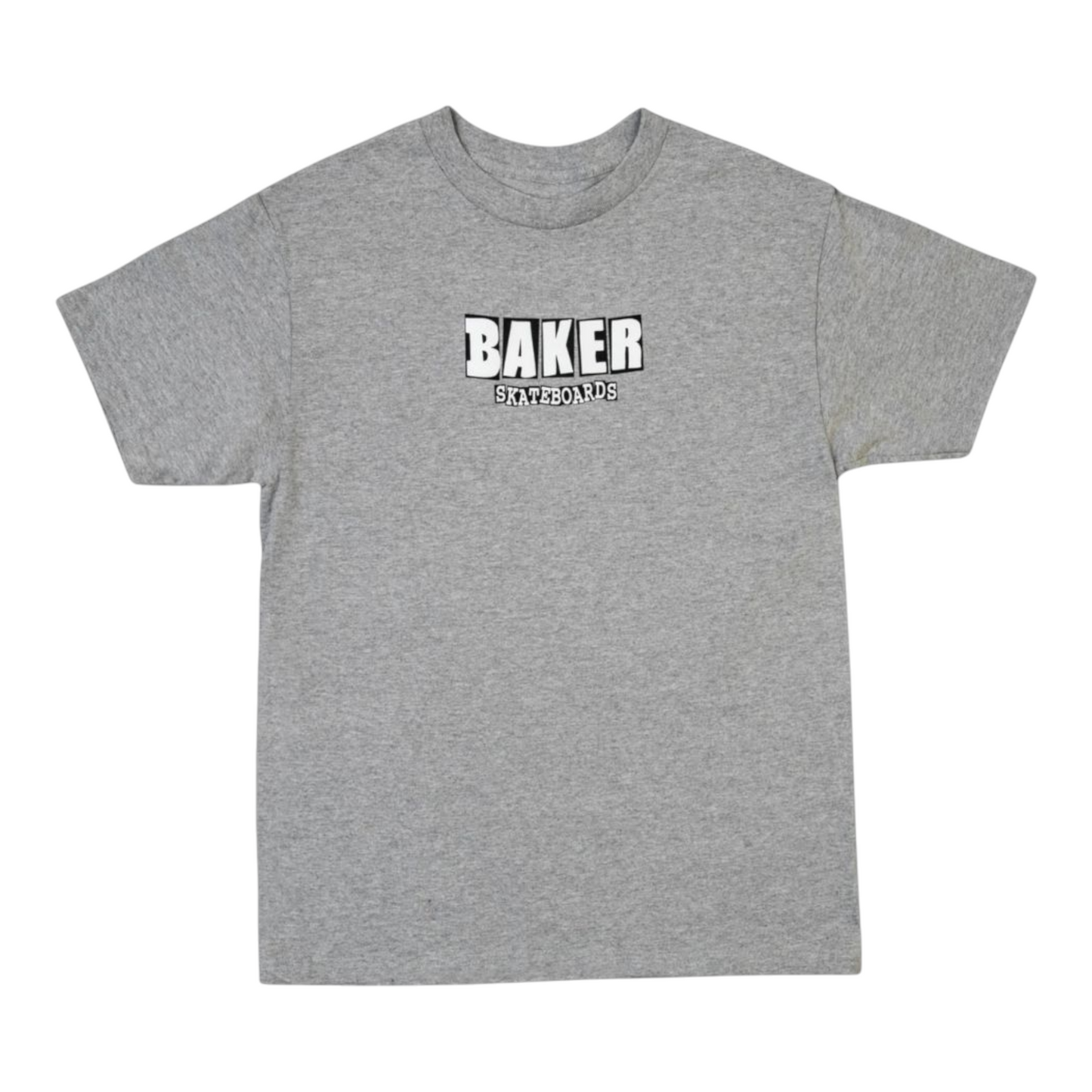 BAKER BRAND LOGO TEE HEATHER GREY