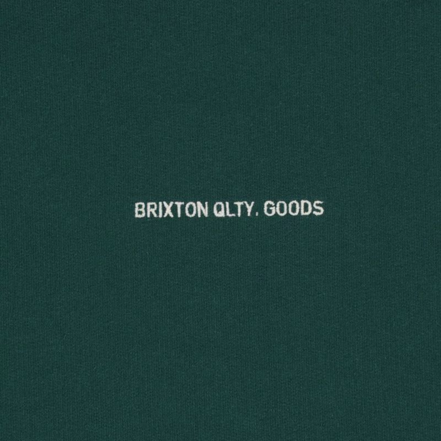 BRIXTON EMBROIDERED HEAVY WEIGHT CREW DEEP EMERALD