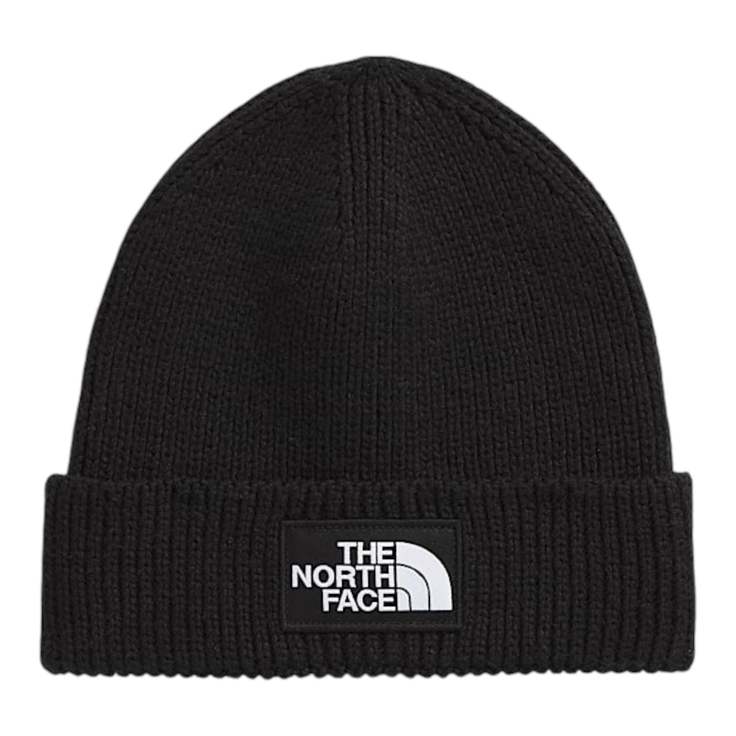 THE NORTH FACE LOGO BOX CUFFED BEANIE TNF BLACK
