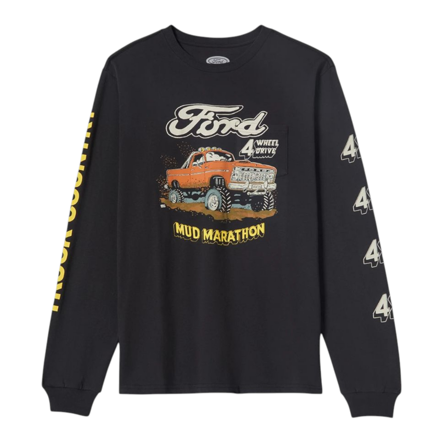 BRIXTON FORD MUD MARATHON LONG SLEEVE BURNT RUBBER