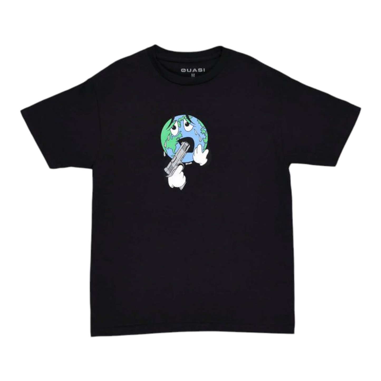QUASI SMALL WORLD TEE BLACK