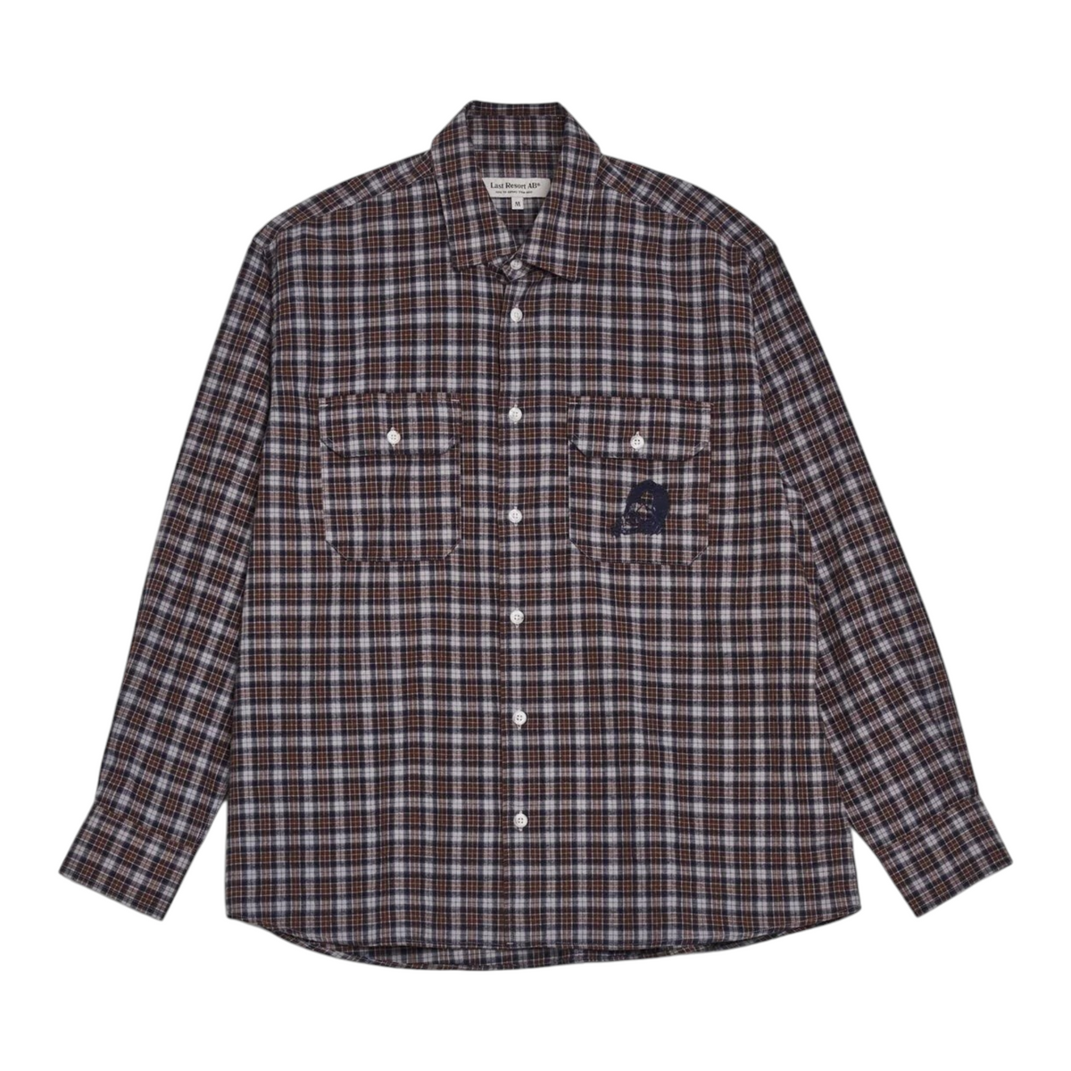 LAST RESORT SM001 DANE FLANNEL GREY BROWN