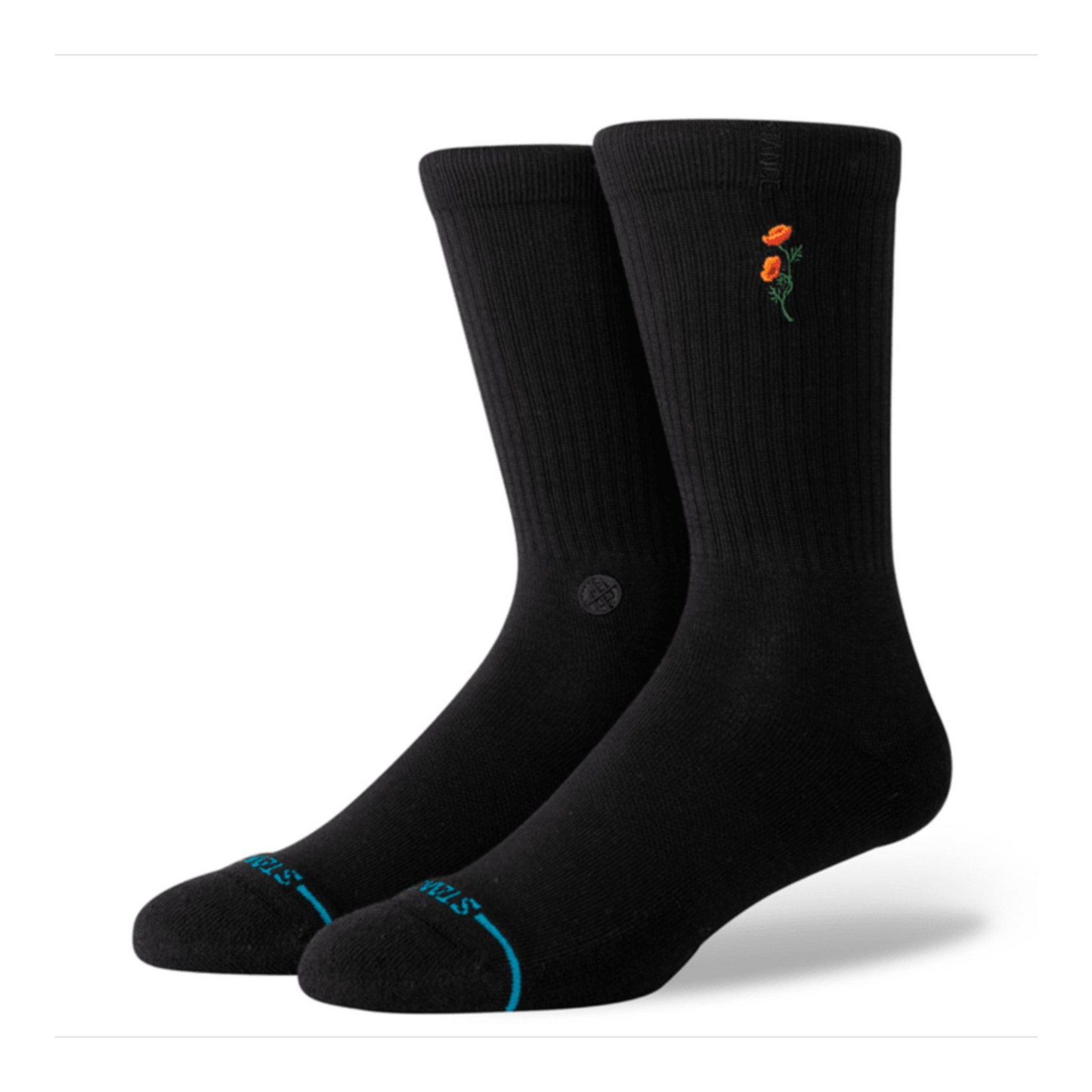 STANCE TWIGGY CREW SOCKS BLACK