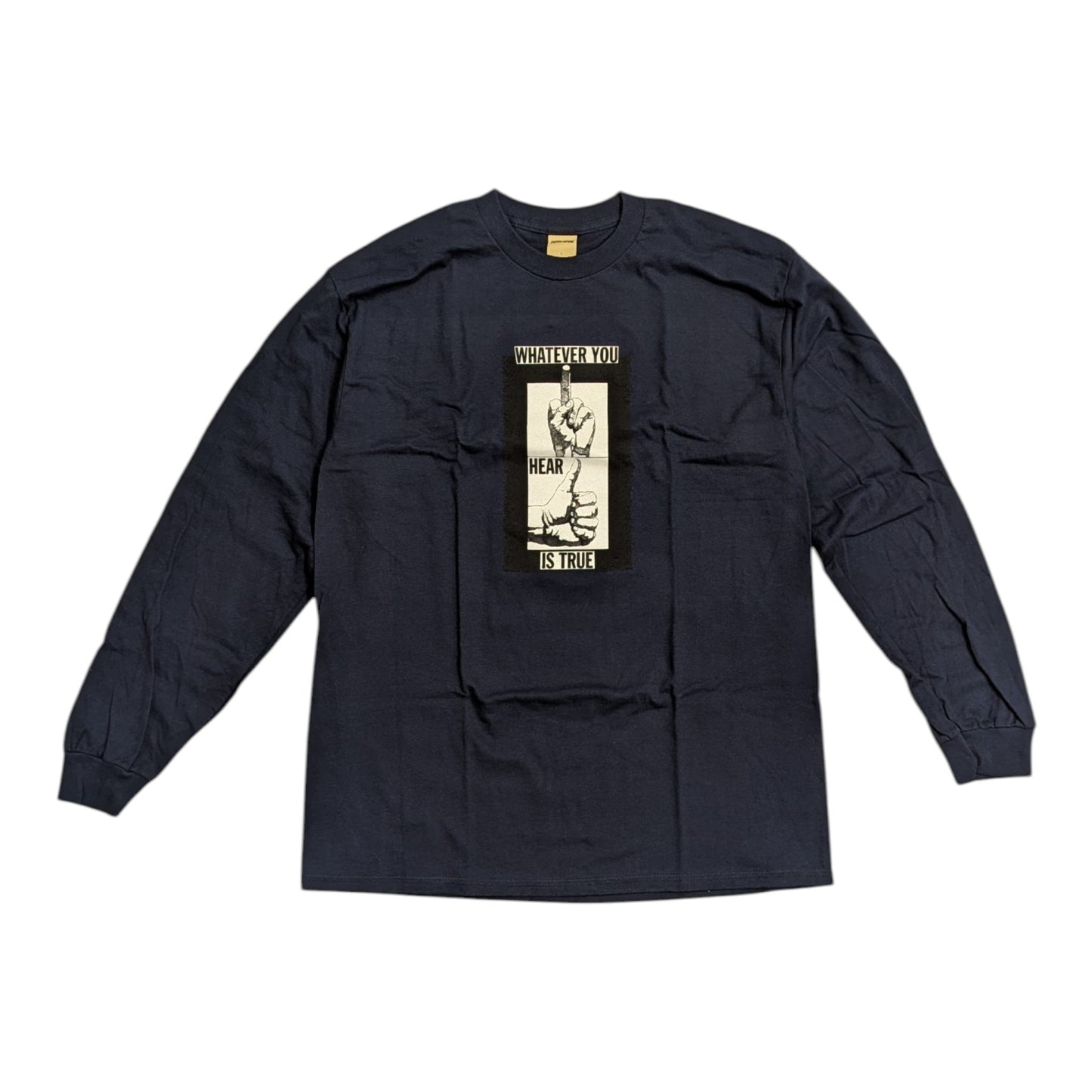 FUCKING AWESOME FINGERS UP LONG SLEEVE NAVY