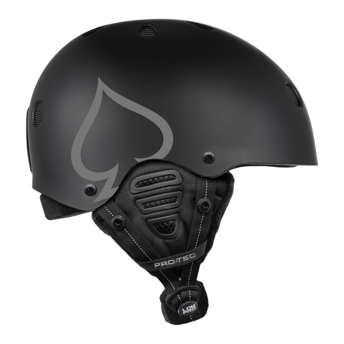 PRO-TEC LOW PRO SNOW HELMET MATTE BLACK