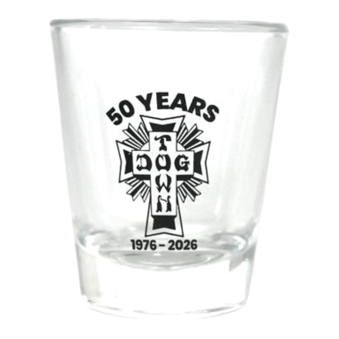 DOGTOWN "50 YEARS" SHOT GLASS 2OZ