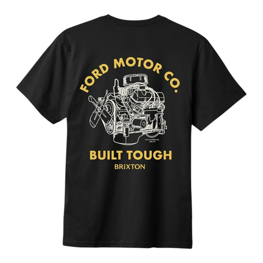 BRIXTON FORD BUILT TOUGH TEE BURNT RUBBER