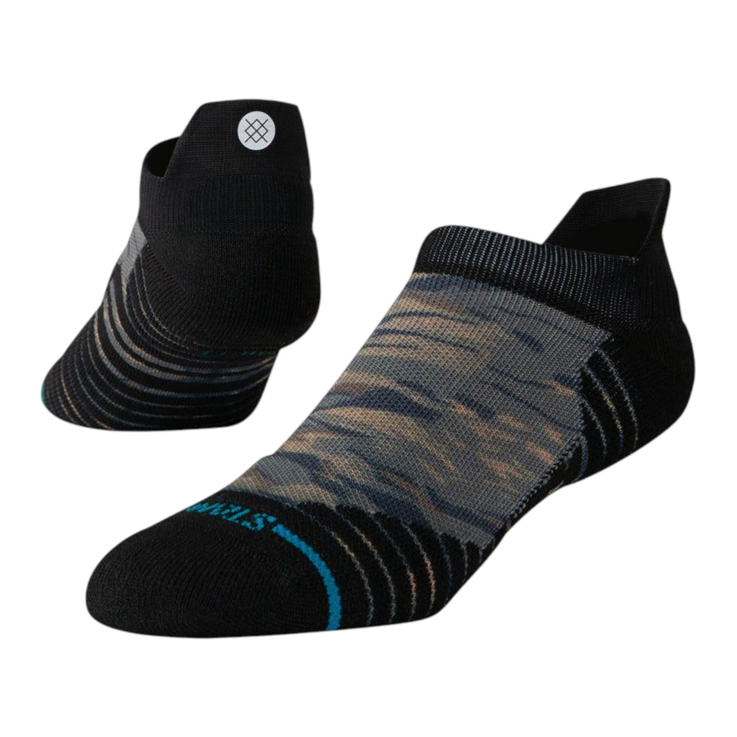 STANCE ROMPIN MID TAB SOCKS BROWN