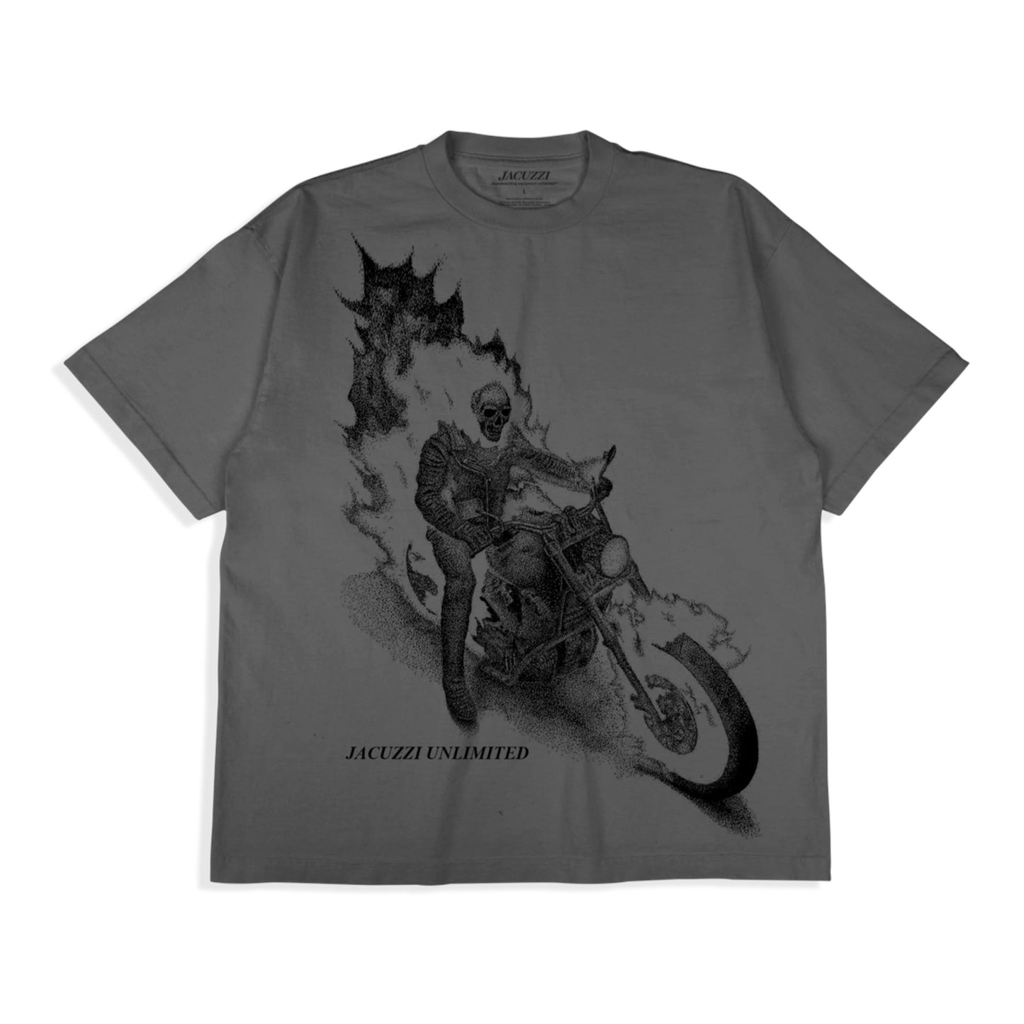 JACUZZI HELLS ON WHEELS PREMIUM TEE PEWTER