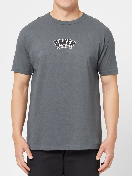 BAKER ARCH CHARCOAL TEE