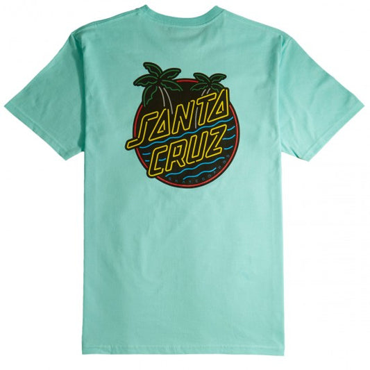 SANTA CRUZ GLOW DOT TEE CELADON
